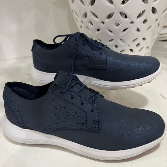 FJ Shoes - FJ FLEX LX Navy Spikeless Women’s Golf Shoes 10